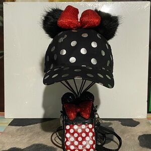Disney Polka Dot Hat with pouch